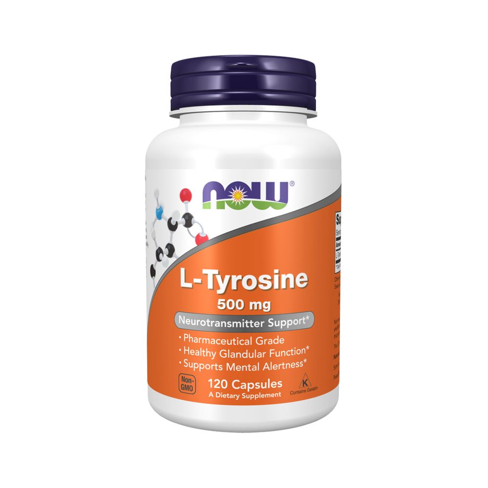 L-Tyrosine 500 mg 120 caps - Now Foods