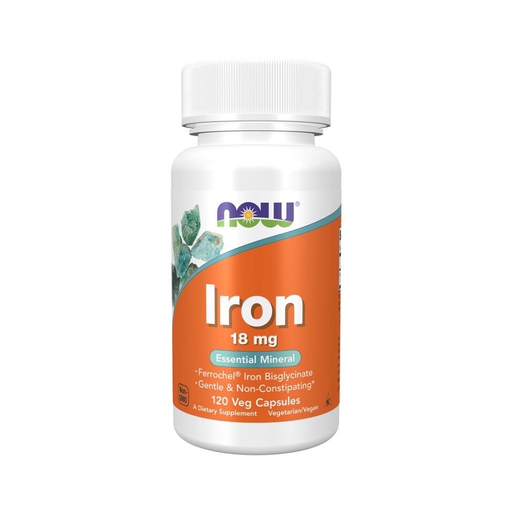 Iron 18 mg 120 caps - Now Foods