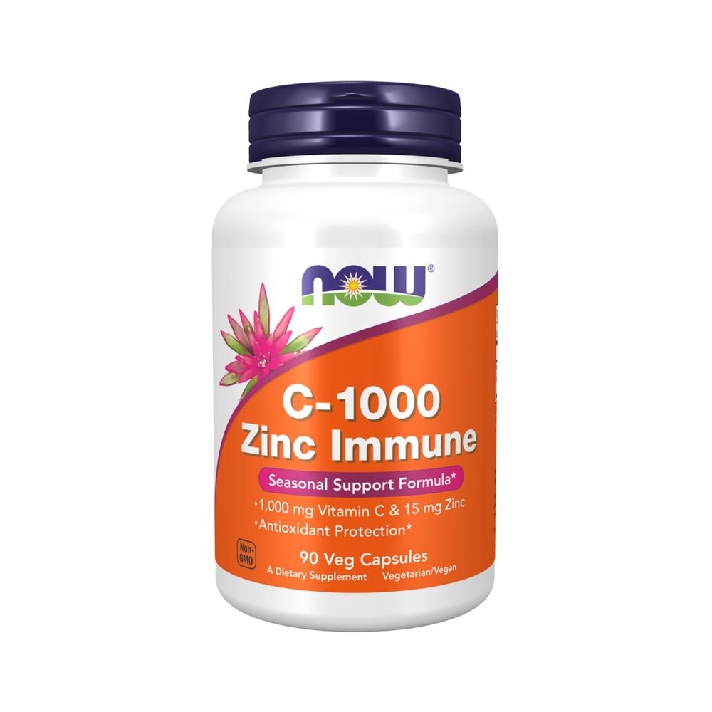 C-1000 Zinc Inmune 90 caps - Now Foods