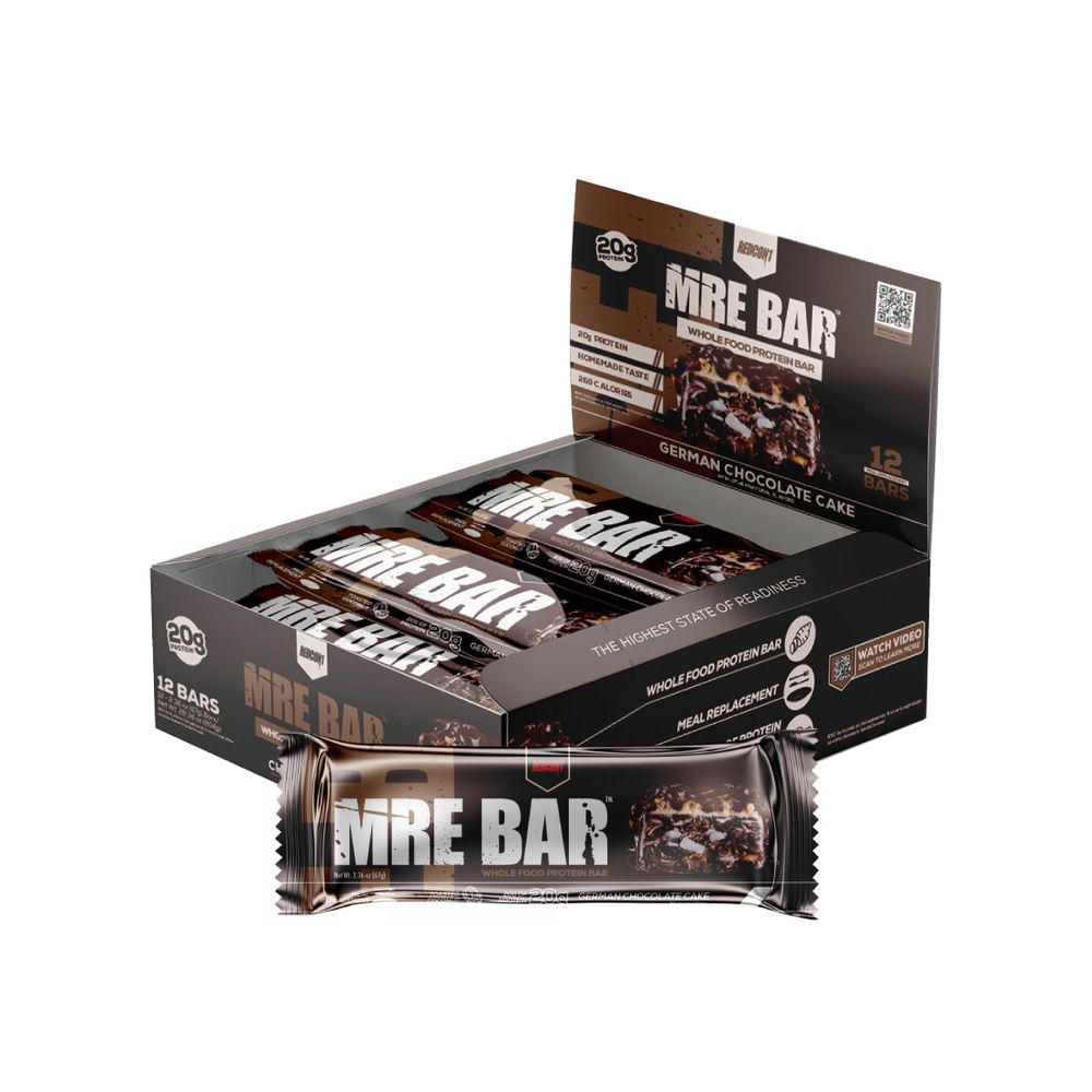 Caja MRE Protein Bar German Chocolate - Redcon1