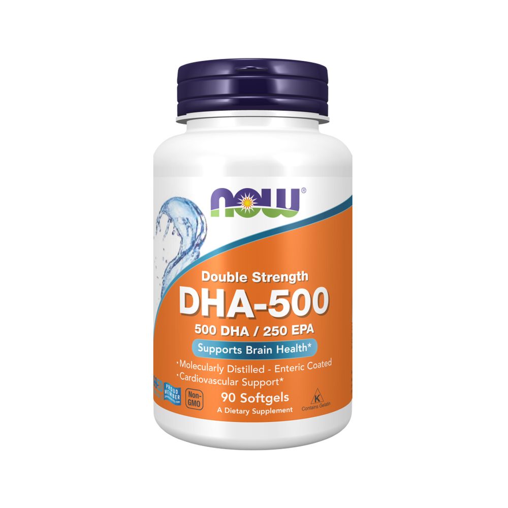 DHA-500 mg 90 caps - Now Foods