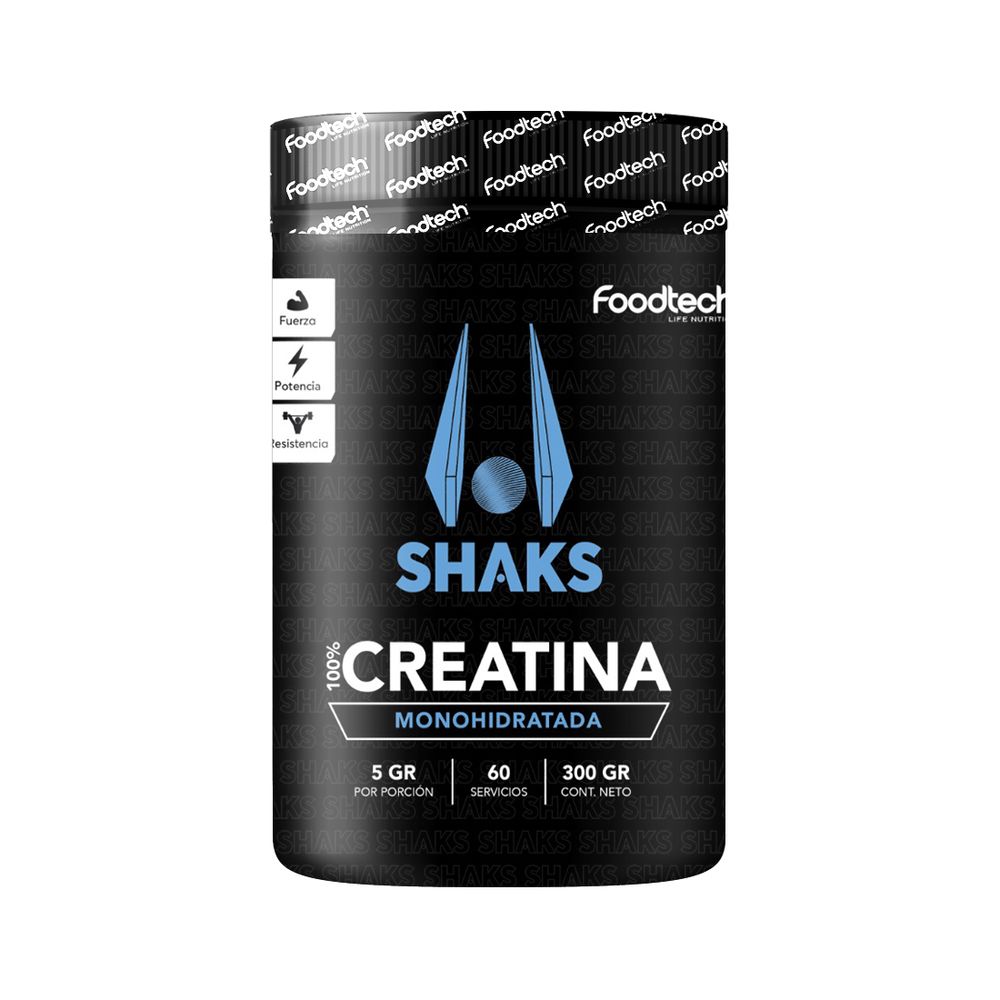 Shaks 100% Creatina 300gr - Foodtech