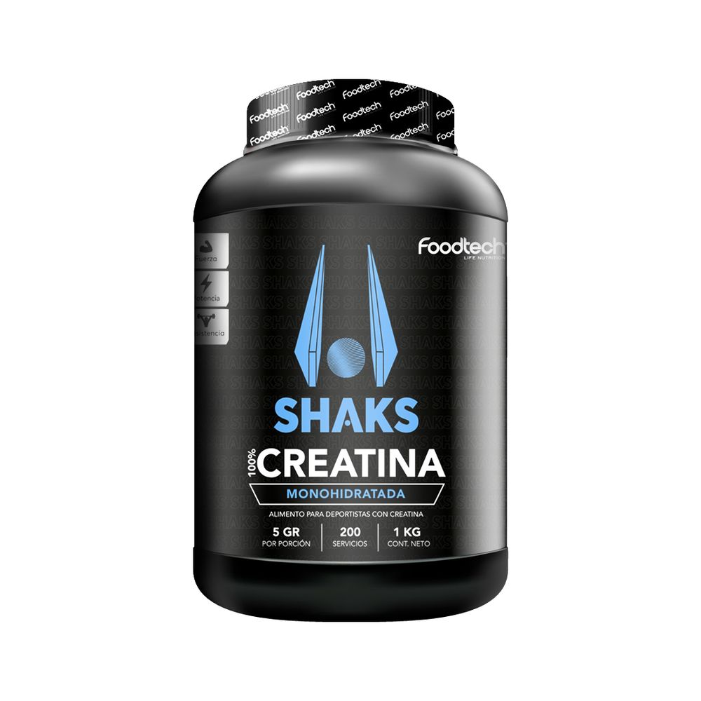 Shaks 100% Creatina 1kg - Foodtech