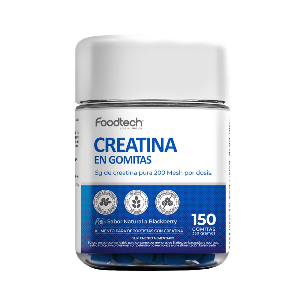 Creatina en Gomitas 150 Gummies - Foodtech