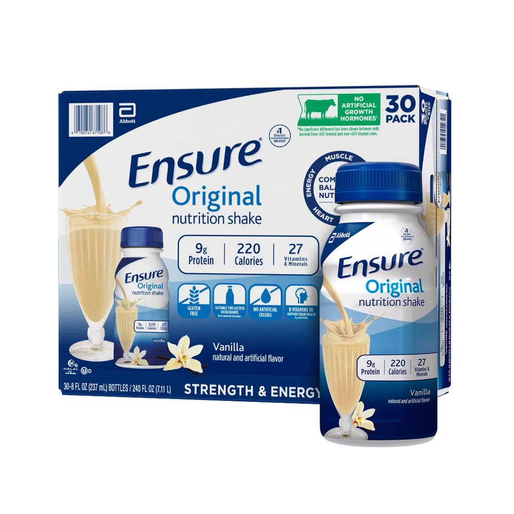 Caja Ensure Original Nutrition 30 Unid - Ensure