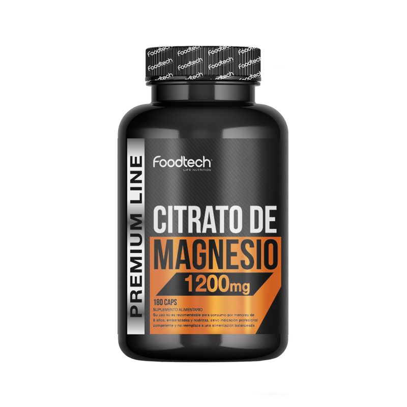 Citrato de Magnesio 180 caps - Foodtech - Supletech