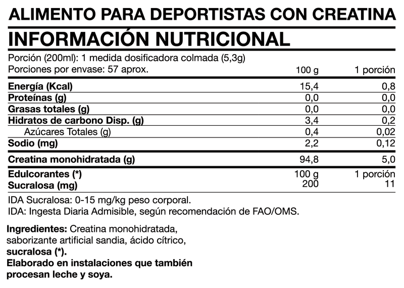 tabla-nutricional-foodtech-tasty-creatine-sabor-watermelon-ice-pops