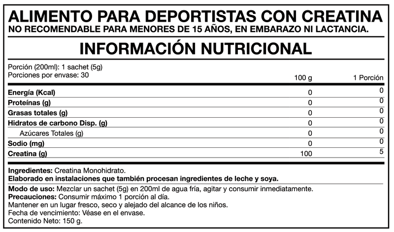 tabla-nutricional-foodtech-premium-line-creatina-sin-sabor-formato-doypack