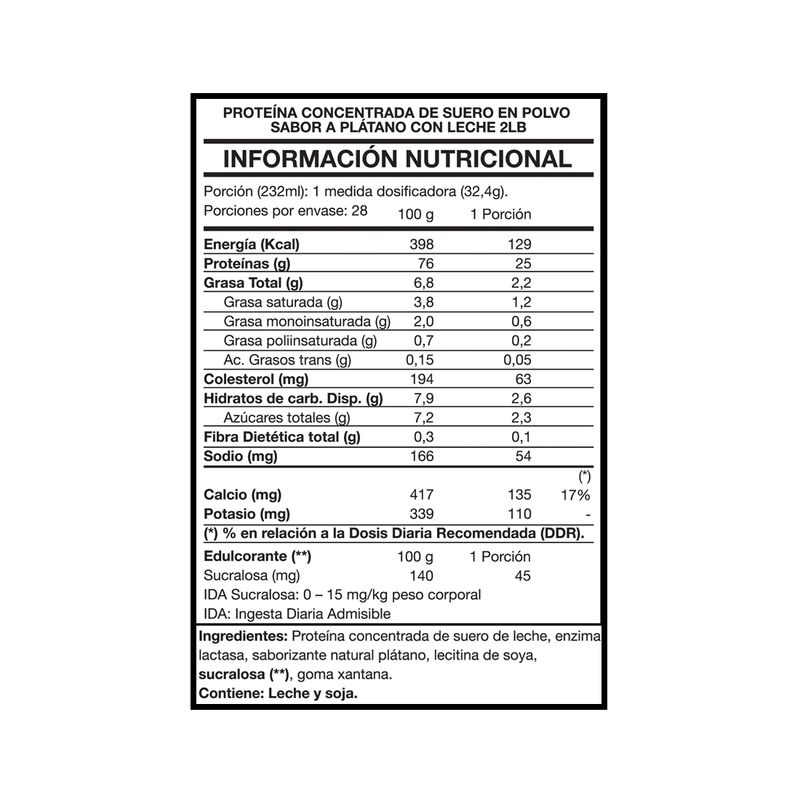tabla-nutricional-foodtech-tasty-protein-sabor-plátano-con-leche-2-libras